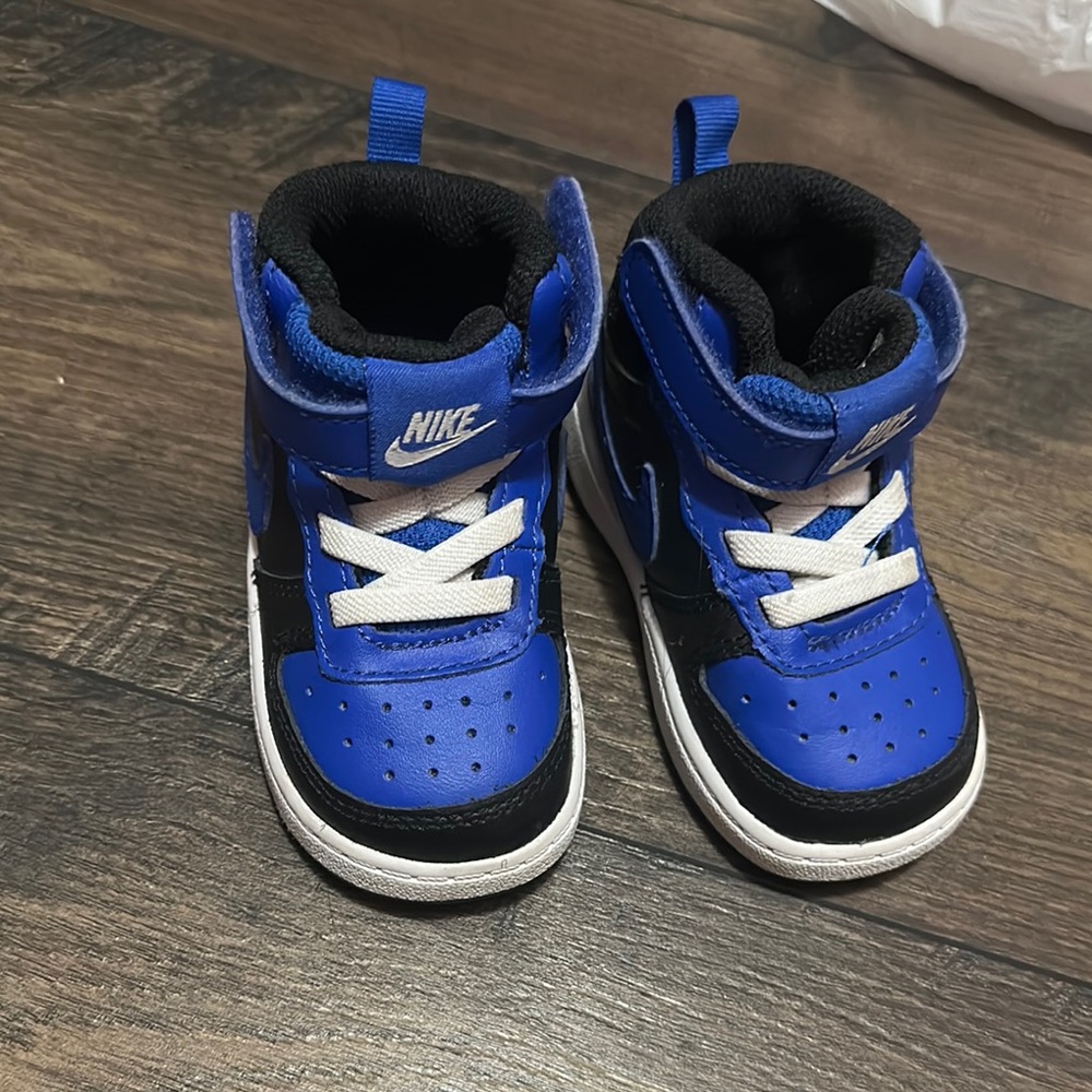 Nike Blue and Black High-Top Sneakers